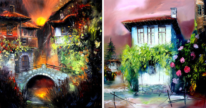 My Friend Loves To Paint Happy, Vibrant Houses