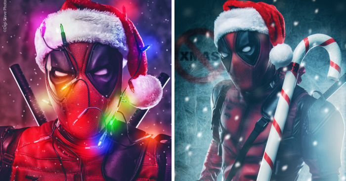 Photographer Creates Ultimate Deadpool Christmas Cards