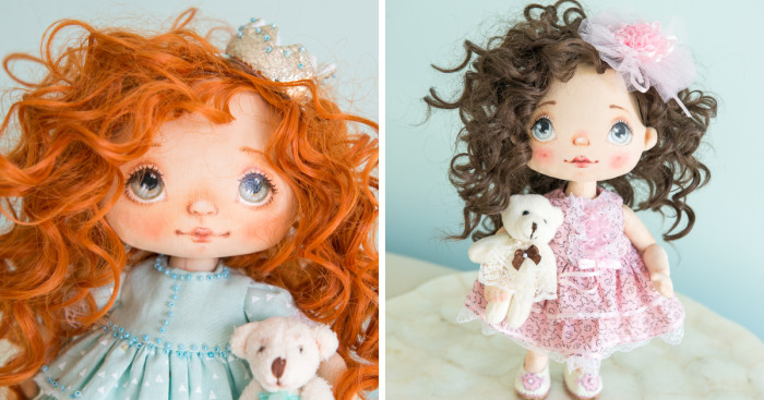I Create One-Of-A-Kind Dolls By Sewing Them And Handpainting Their Faces