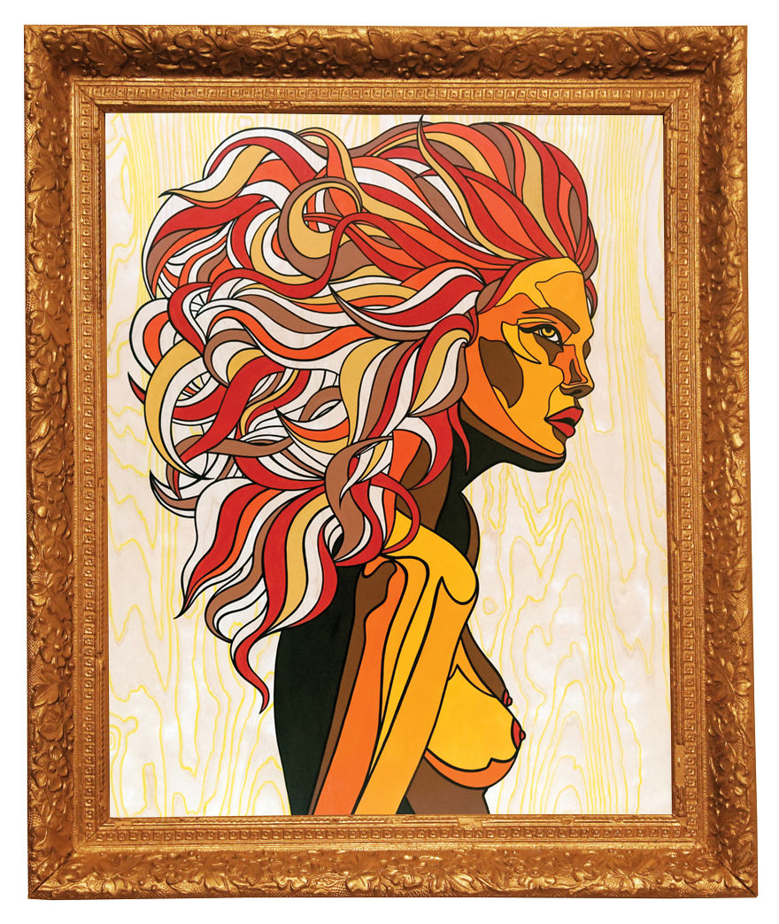 'dawn' By Tova Hasiwar, 2016
acrylic On Canvas, 35" X 48"