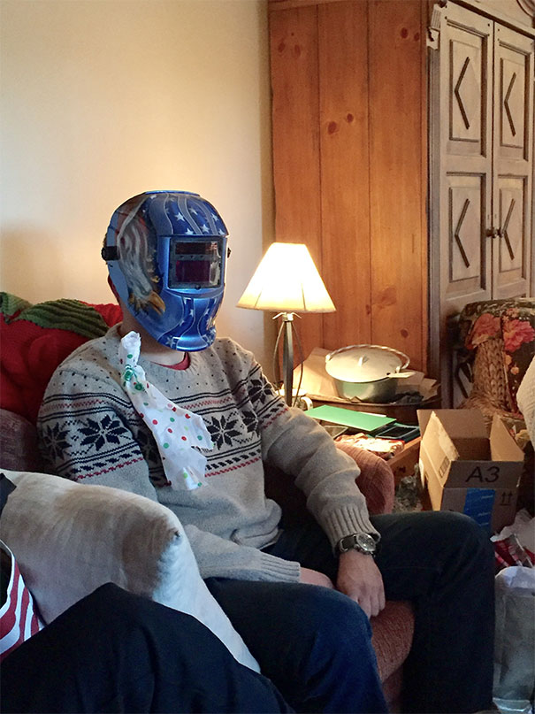 I Have My Brother A Welding Mask For Christmas