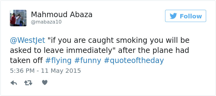 Funny Plane Tweet