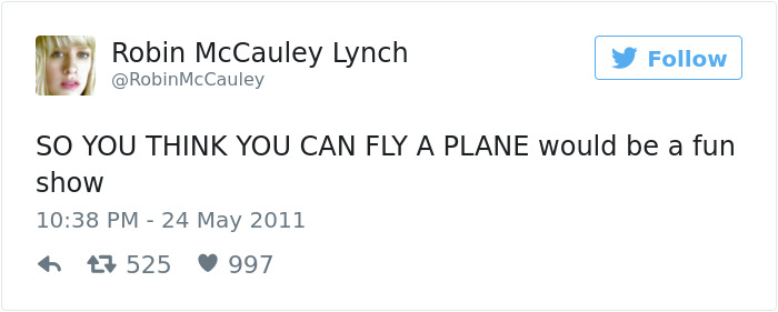 Funny Plane Tweet