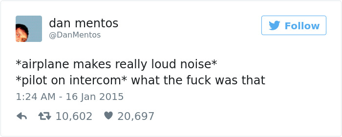 Funny Plane Tweet