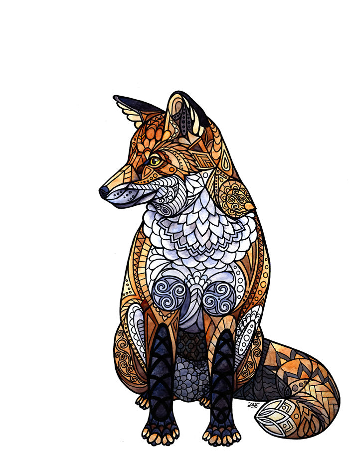 I Draw Intricately Patterned Animals