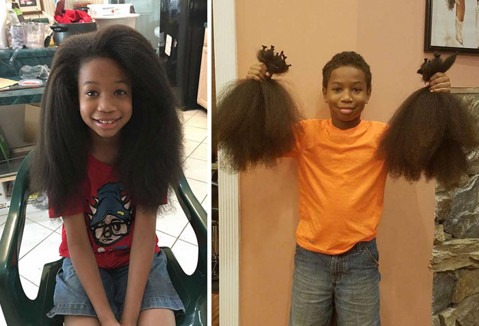 This 8-Year-Old Boy Spent 2 Years Growing His Hair To Make Wigs For Kids With Cancer
