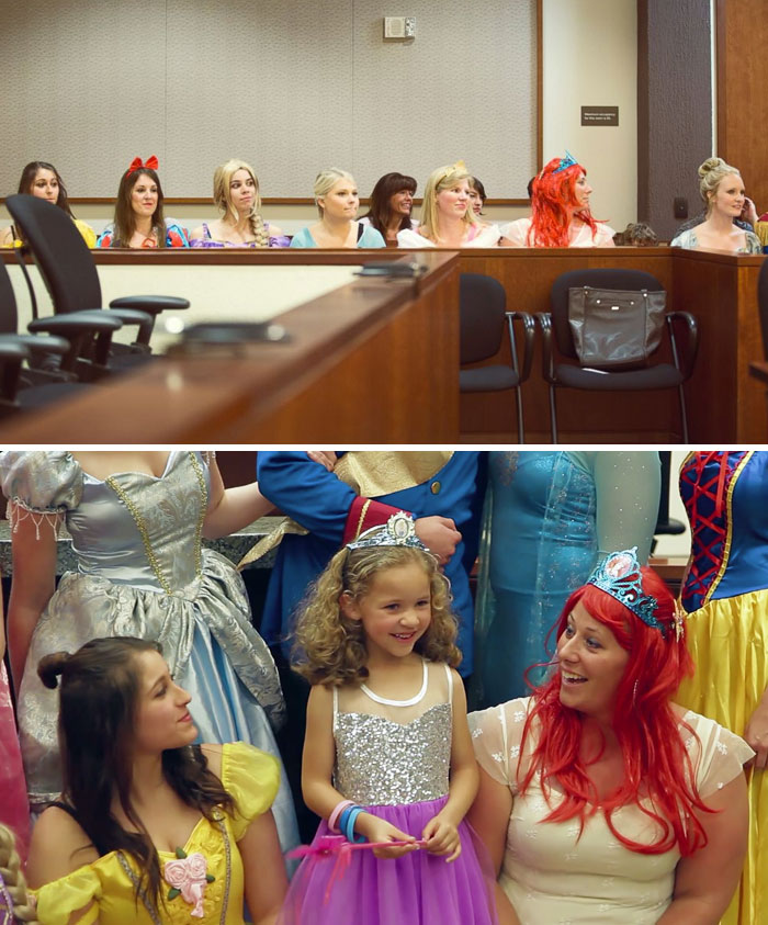 Entire Courtroom Dresses As Disney Characters For 5-Year-Old Girl’s Adoption Hearing
