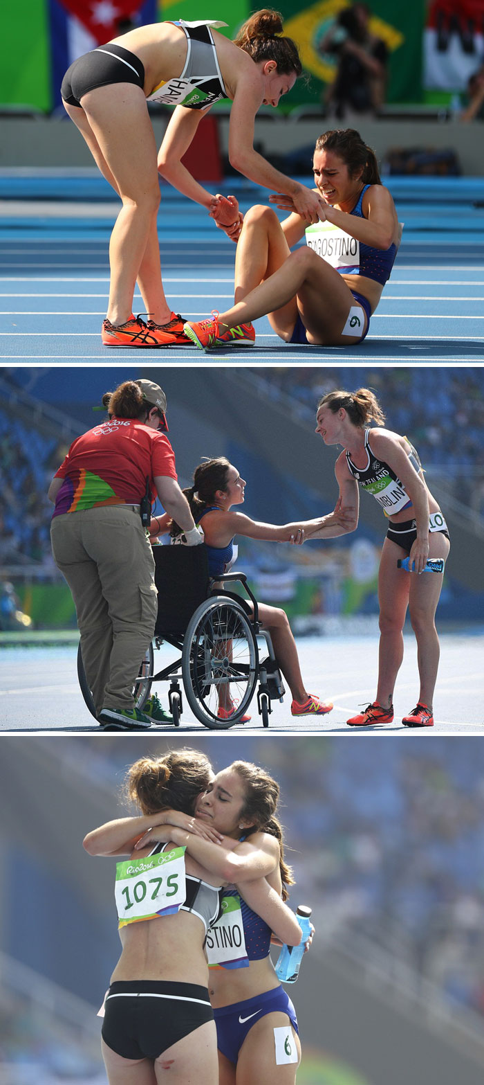 Olympic Runners Who Came Last After Helping Each Other Get Moved To The Finals