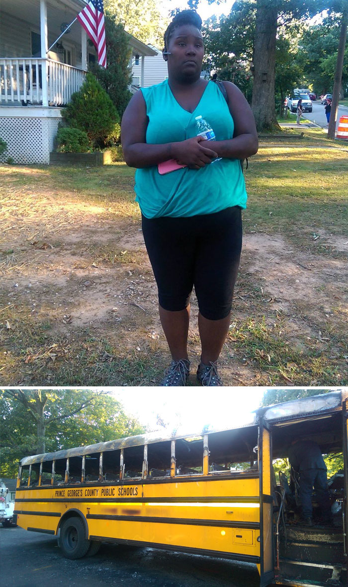 School Bus Driver Saves 20 Elementary School Kids From A Bus Fire