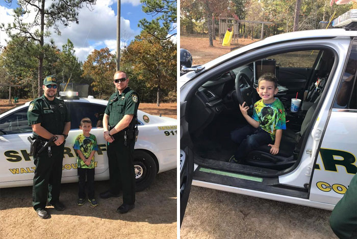 Little Boy Calls 911, Invites Police For Thanksgiving Dinner With His Family