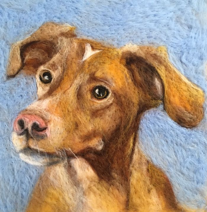 Beautifully Natural Pet Portraits That I Made From Wool And Pet Fur