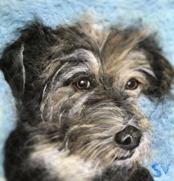 Beautifully Natural Pet Portraits That I Made From Wool And Pet Fur Beautifully Natural Pet Portraits That I Made From Wool And Pet Fur