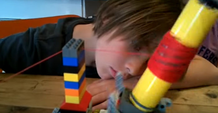 Kids Use Lego To Build A Yarn Ball Winder – It Really Works!