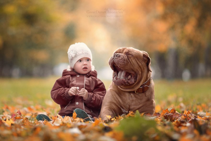 Little Kids And Their Big Dogs