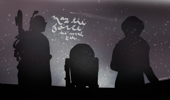 Memorial To Kenny Baker, Jason Wingreen, And Carrie Fisher.