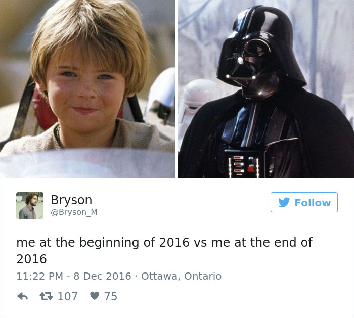 Me At The Beginning Of 2016 Vs Me At The End Of 2016