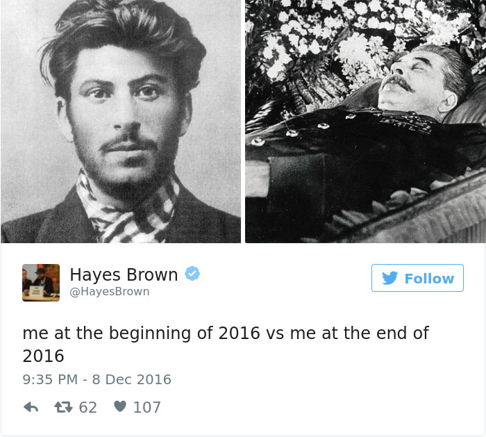 Me At The Beginning Of 2016 Vs Me At The End Of 2016