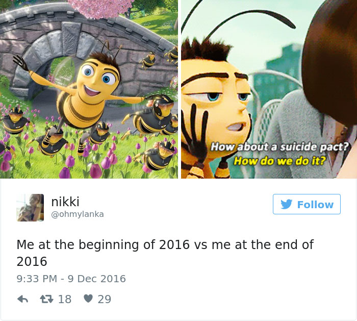 Me At The Beginning Of 2016 Vs Me At The End Of 2016