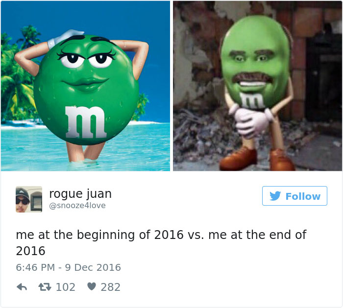 Me At The Beginning Of 2016 Vs Me At The End Of 2016