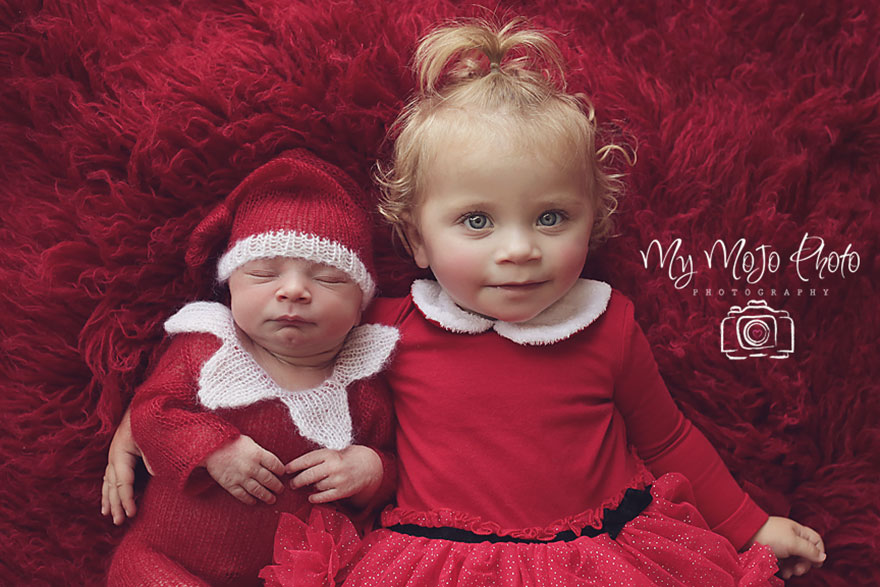 Newborn Baby Christmas Photoshoot