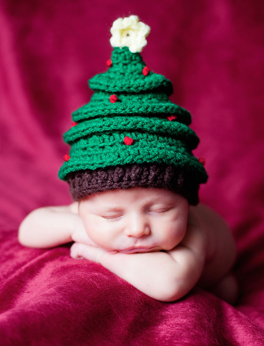 Newborn Baby Christmas Photoshoot