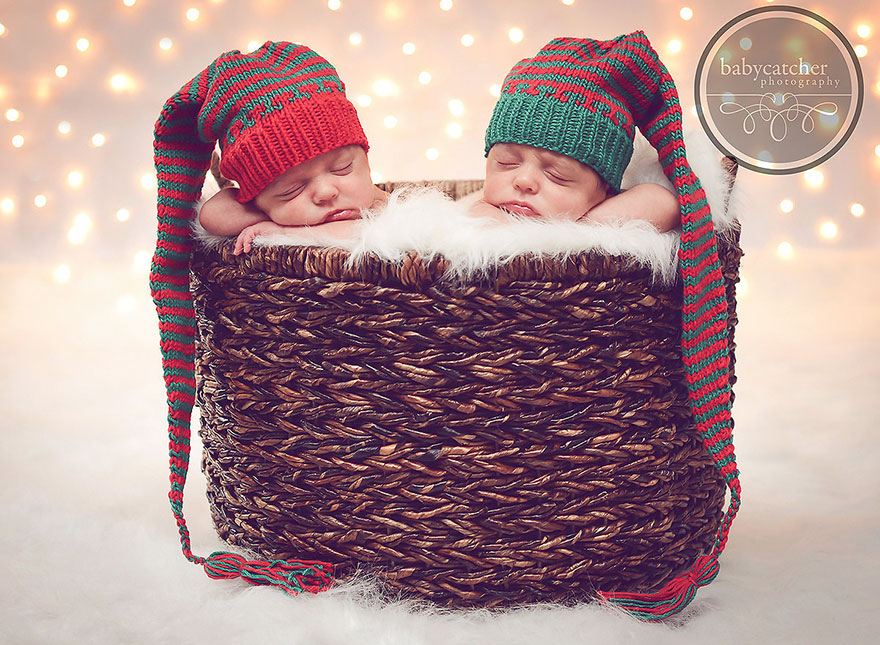 Newborn Baby Christmas Photoshoot