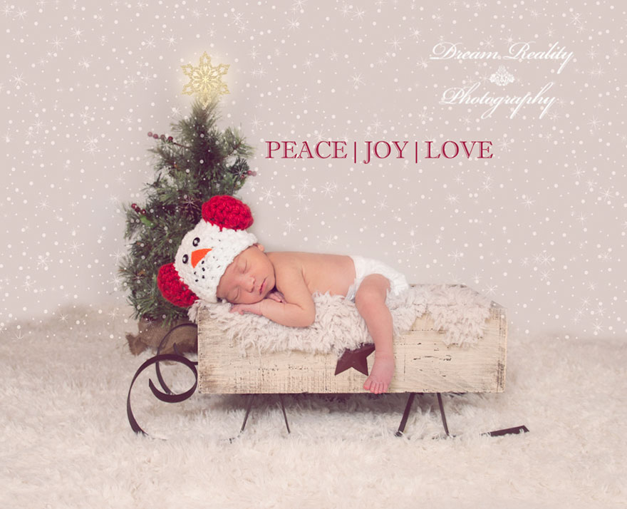 Newborn Baby Christmas Photoshoot