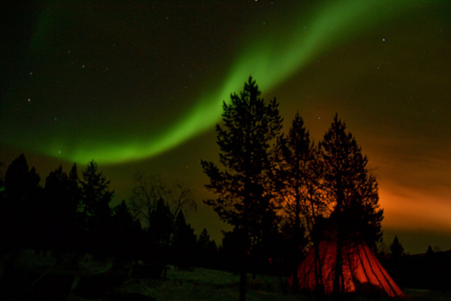 Northern Lights In The Finnish Lapland