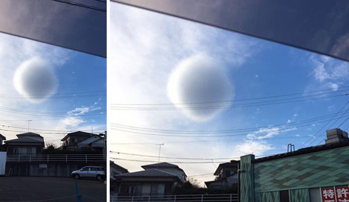 Misteriosa nube esférica captada en Japón