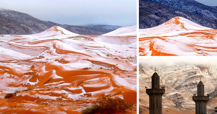 Snow Falls In The Sahara For First Time In Over 37 Years