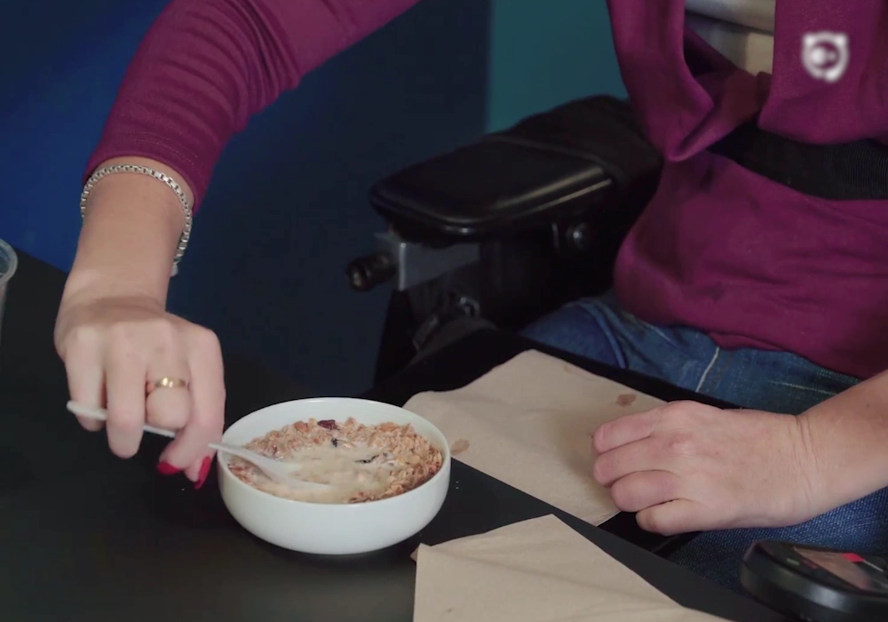 Self-Leveling Spoon For Physically Disabled