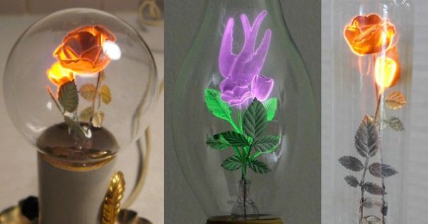 The Timeless Beauty Of Vintage Aerolux Light Bulbs Containing Floral Filaments The Timeless Beauty Of Vintage Aerolux Light Bulbs Containing Floral Filaments