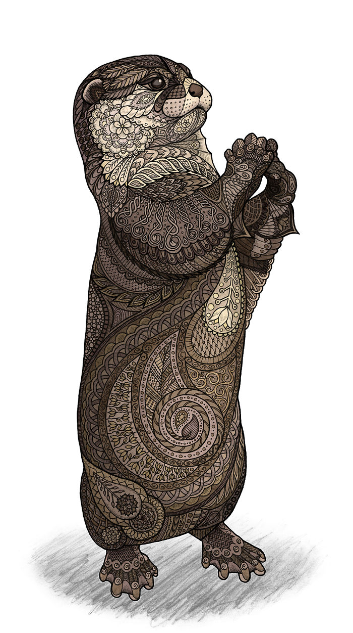 I Draw Intricately Patterned Animals