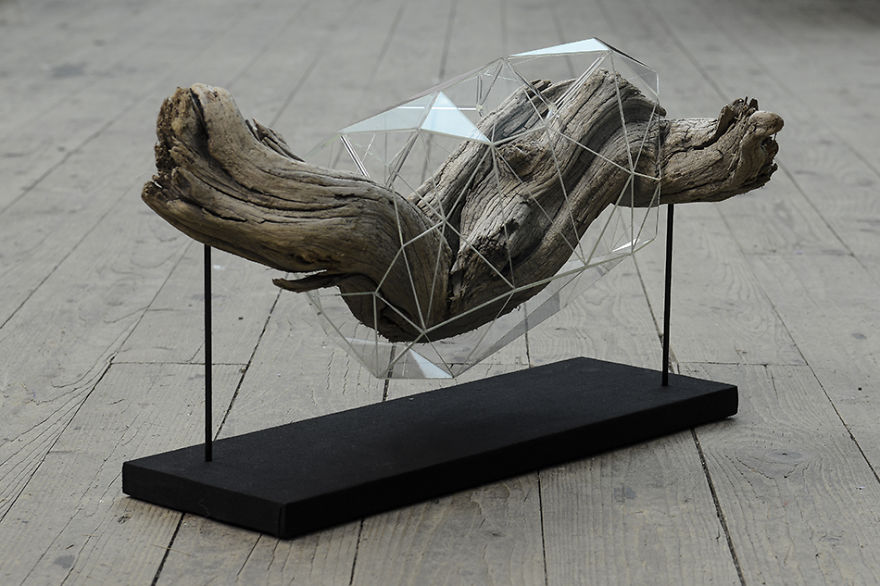 I Encapsulate Driftwoods With Little Floating Glass Architectures That Look Like Computerized Chrysalis I Encapsulate Driftwoods With Little Floating Glass Architectures That Look Like Computerized Chrysalis