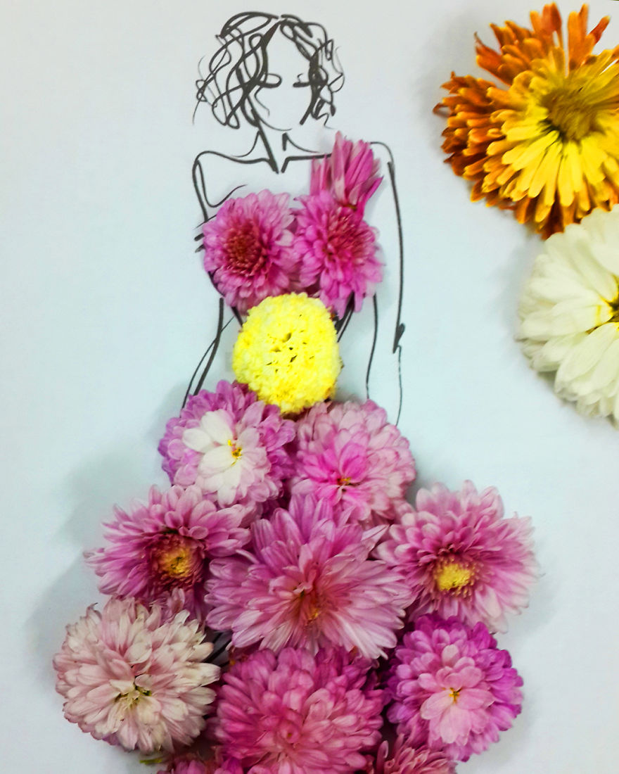 I Create Stunning Couture Gowns And Dresses With Flowers