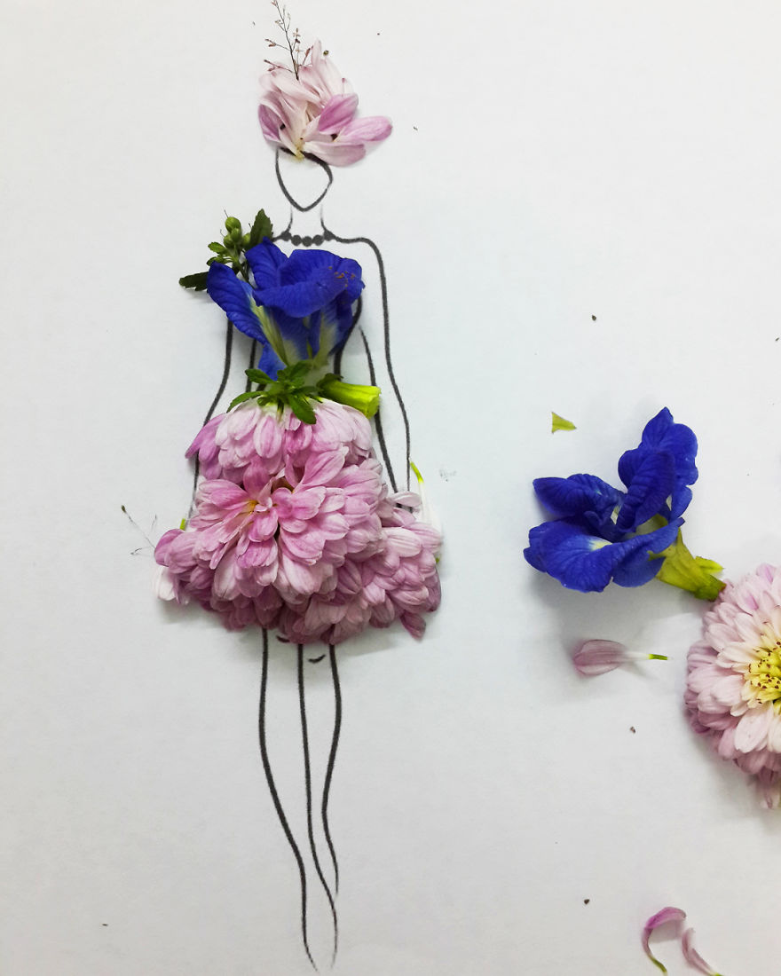 I Create Stunning Couture Gowns And Dresses With Flowers