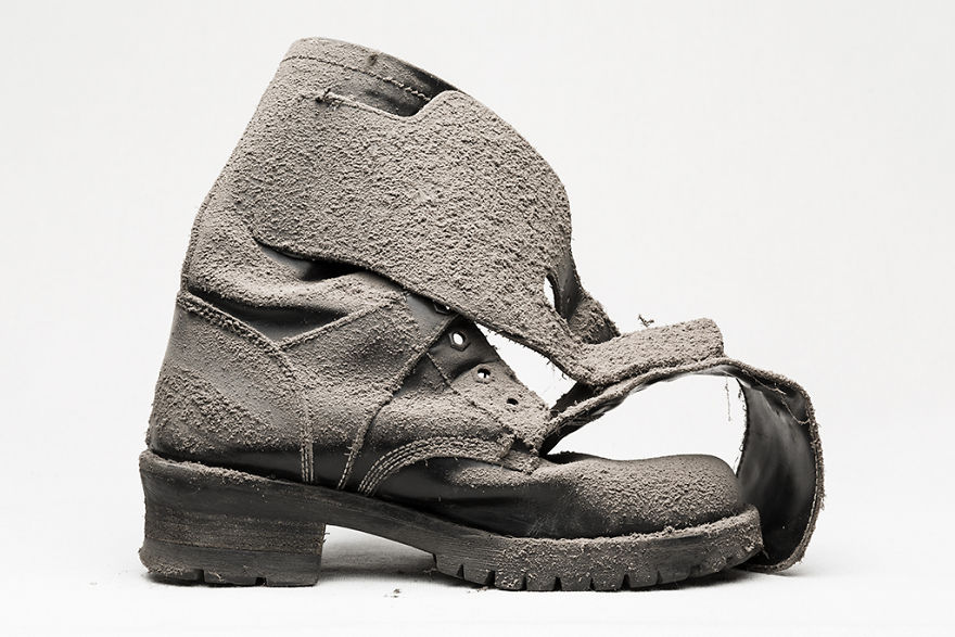 I Photographed Shoes Almost Untouched On A Shelf For 25 Years