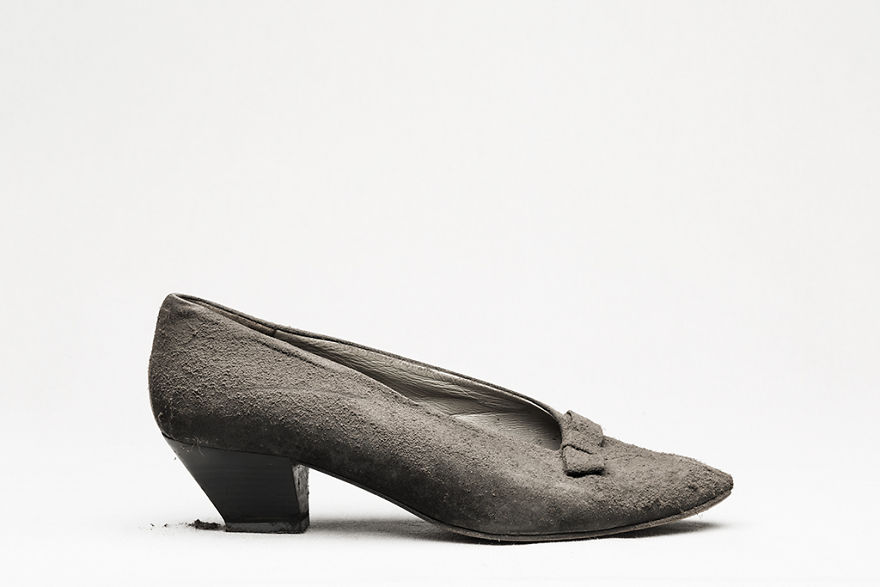 I Photographed Shoes Almost Untouched On A Shelf For 25 Years
