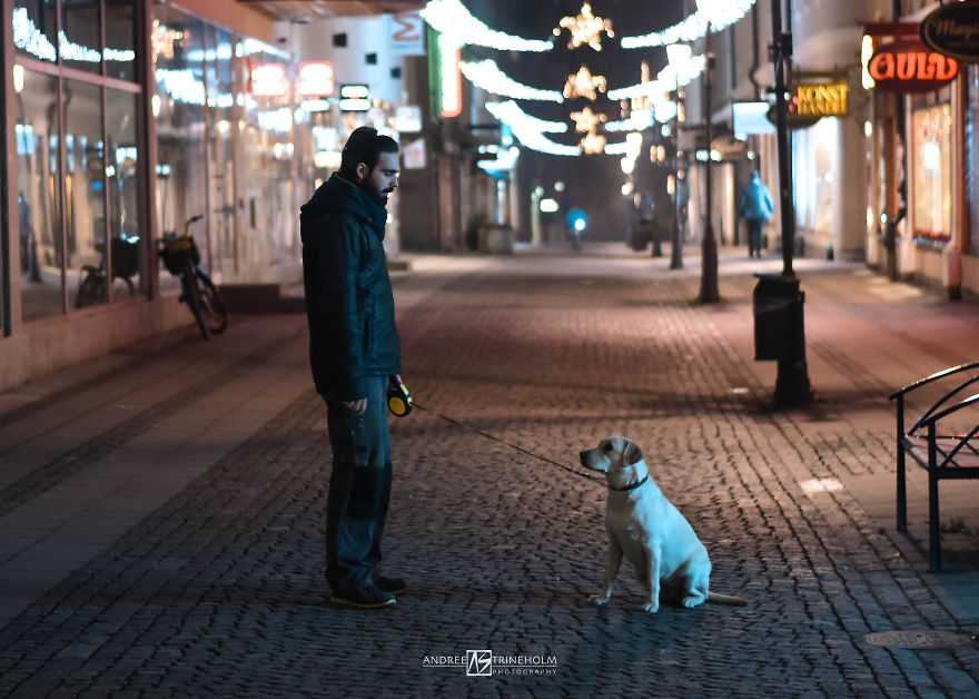 I've Taken A Picture Of My Husband And Our Labrador Every Trip In The Same Position