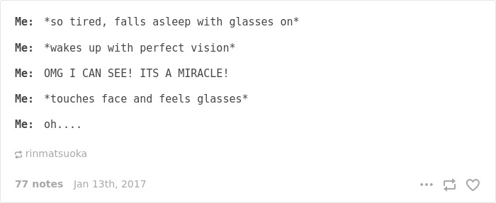 Glasses Problems
