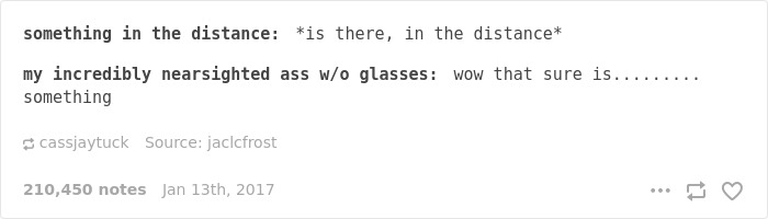 Glasses Problems
