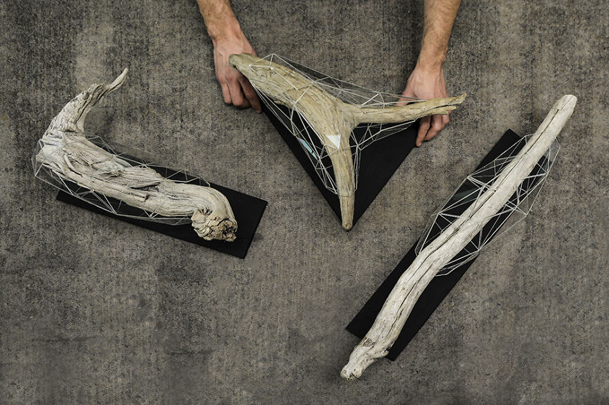 I Encapsulate Driftwoods With Little Floating Glass Architectures That Look Like Computerized Chrysalis I Encapsulate Driftwoods With Little Floating Glass Architectures That Look Like Computerized Chrysalis