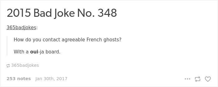 French Language Jokes