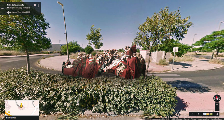 I Found Classic Paintings On The Streets With Google Street View