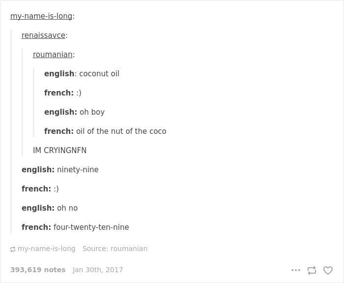 Funny French Language