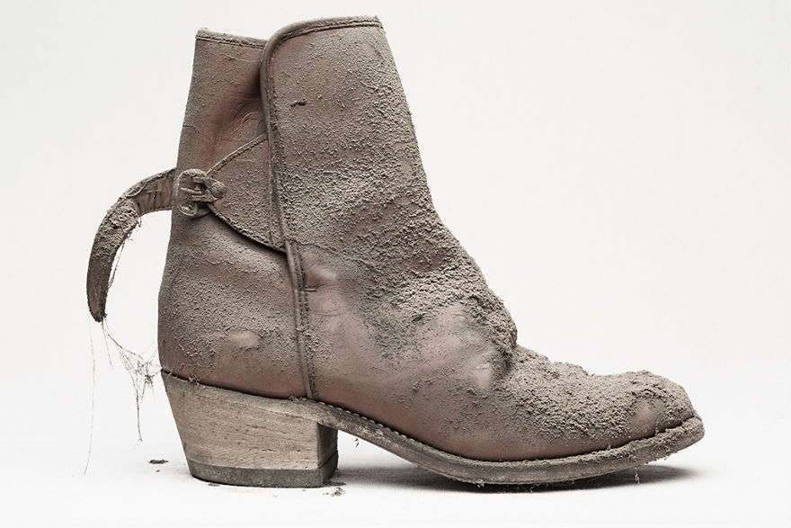 I Photographed Shoes Almost Untouched On A Shelf For 25 Years