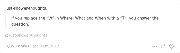 Answer Your Own Questions