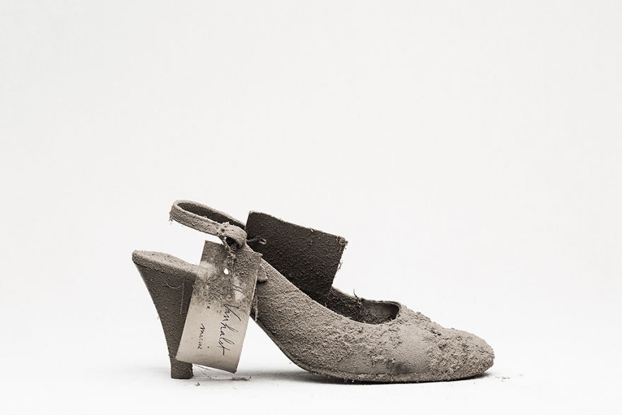 I Photographed Shoes Almost Untouched On A Shelf For 25 Years