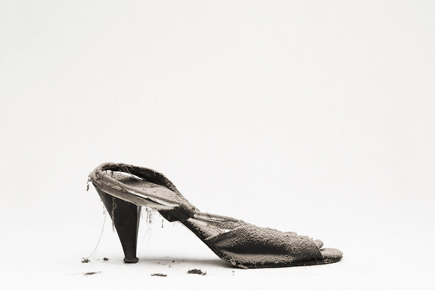 I Photographed Shoes Almost Untouched On A Shelf For 25 Years