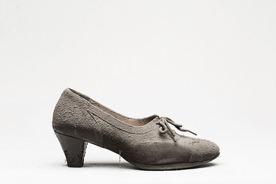 I Photographed Shoes Almost Untouched On A Shelf For 25 Years